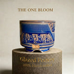 WS-0059 Unique Handmade Pottery Planter Pot - Pot rim diameter: 3"