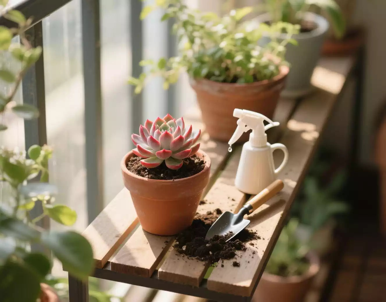 Water succulents after repotting?