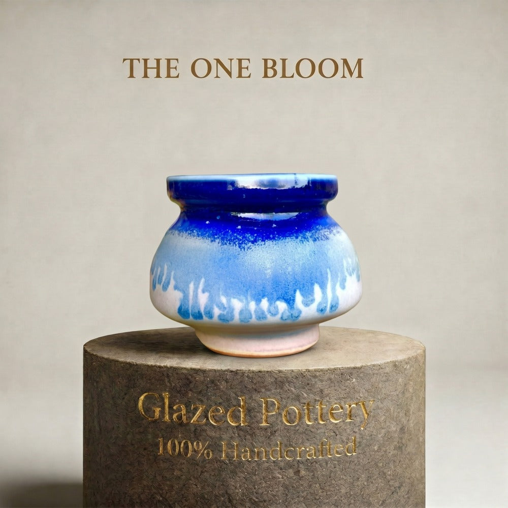 SC-SN0038 Modern Handmade Ceramic Planter Pot - Pot rim diameter: 2"