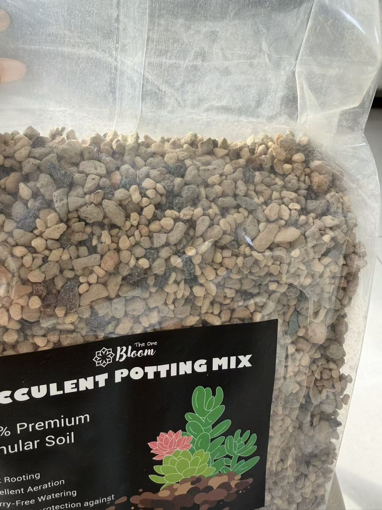 Inorganic Succulent Soil Mix 2.5 lb / 5 lb, Fast Draining Granular Potting Mix for Cactus, Bonsai & Indoor Plants
