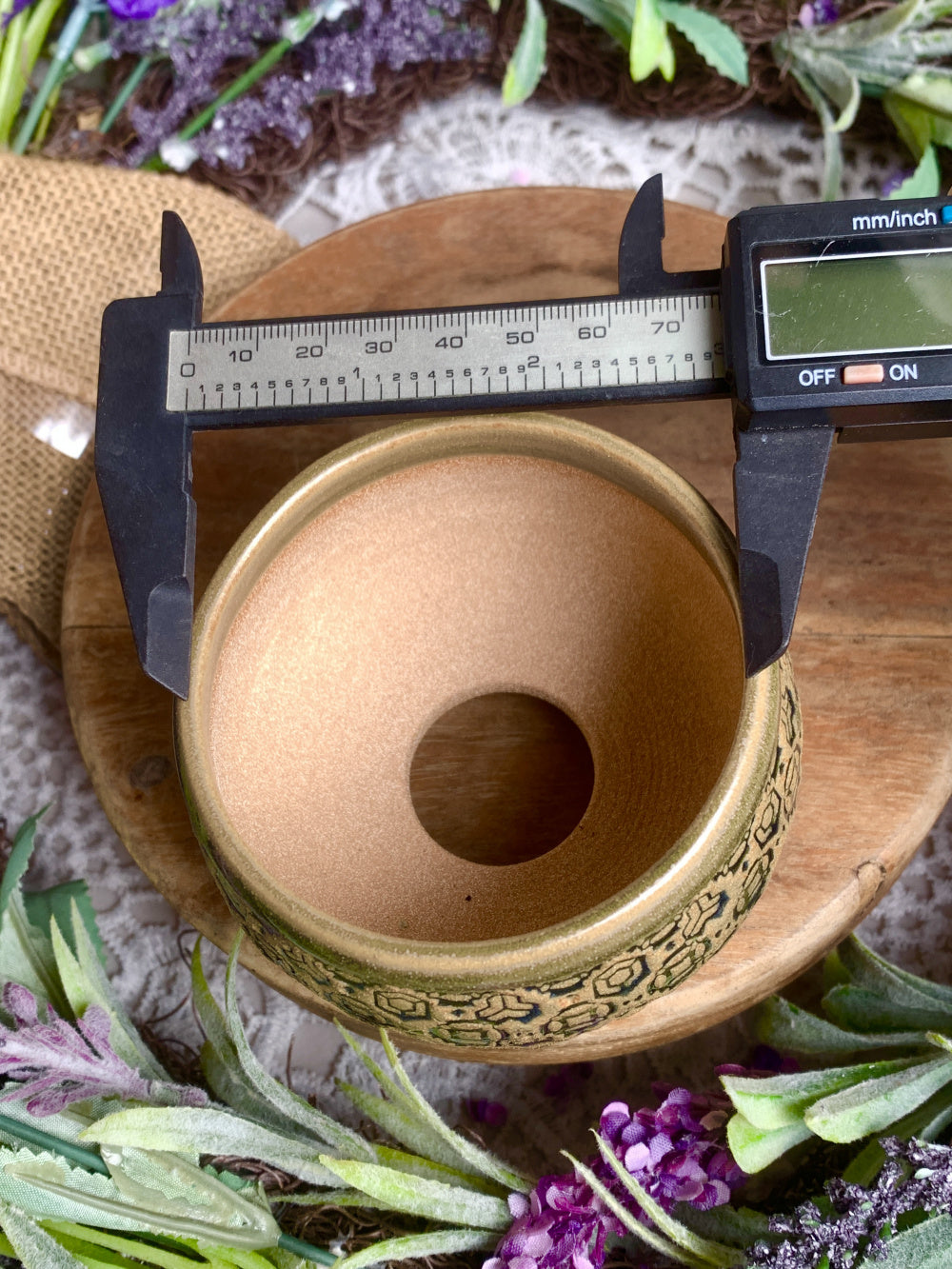 WS0038 Premium Handmade Ceramic Planter Pot - Pot rim diameter: 3 ...