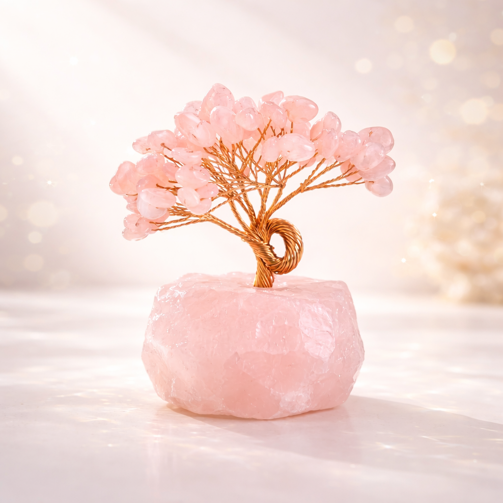 You Are Loved - Rose Quartz Feng Shui Tree