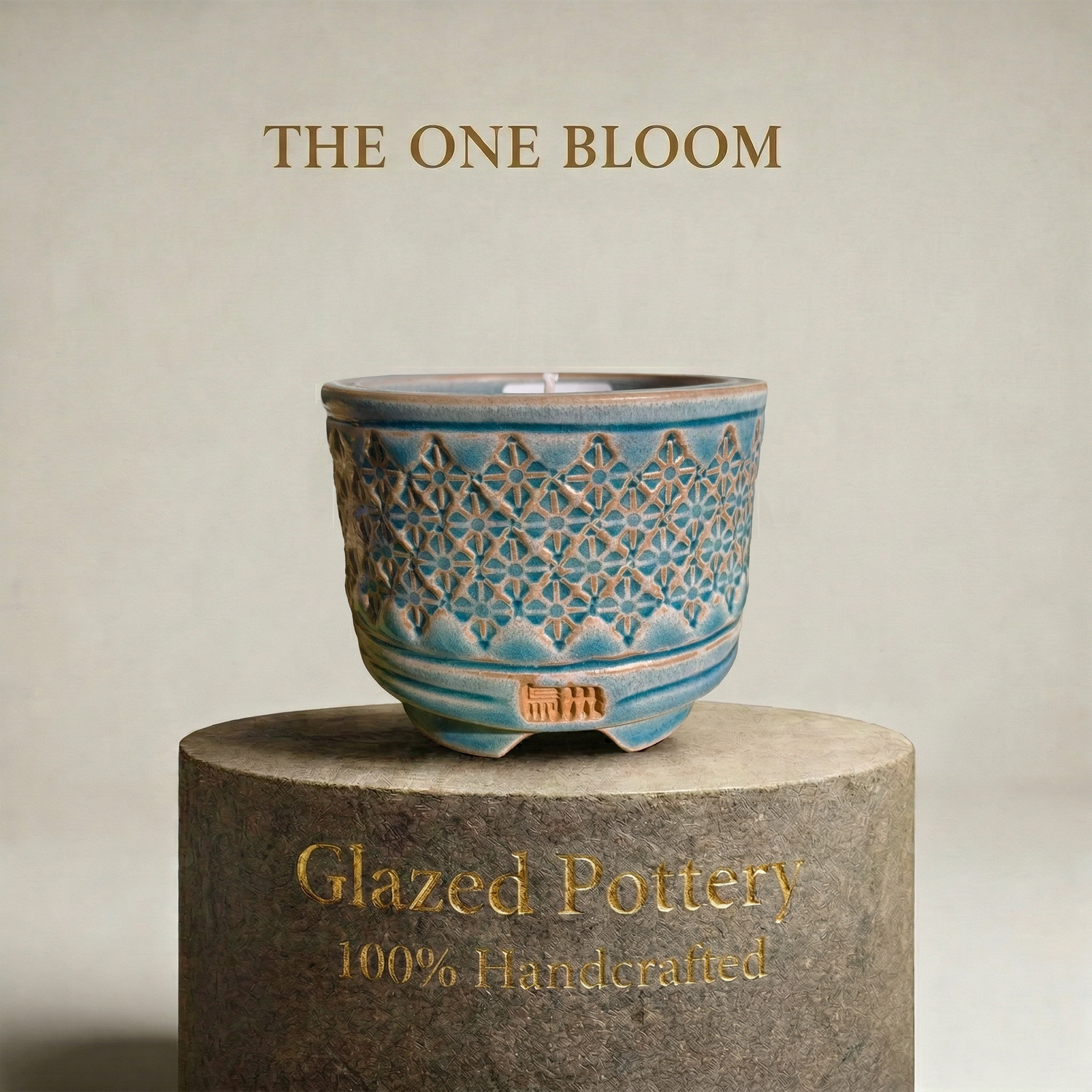 WS0020 Premium Handmade Ceramic Planter Pot - Pot rim diameter: 3"